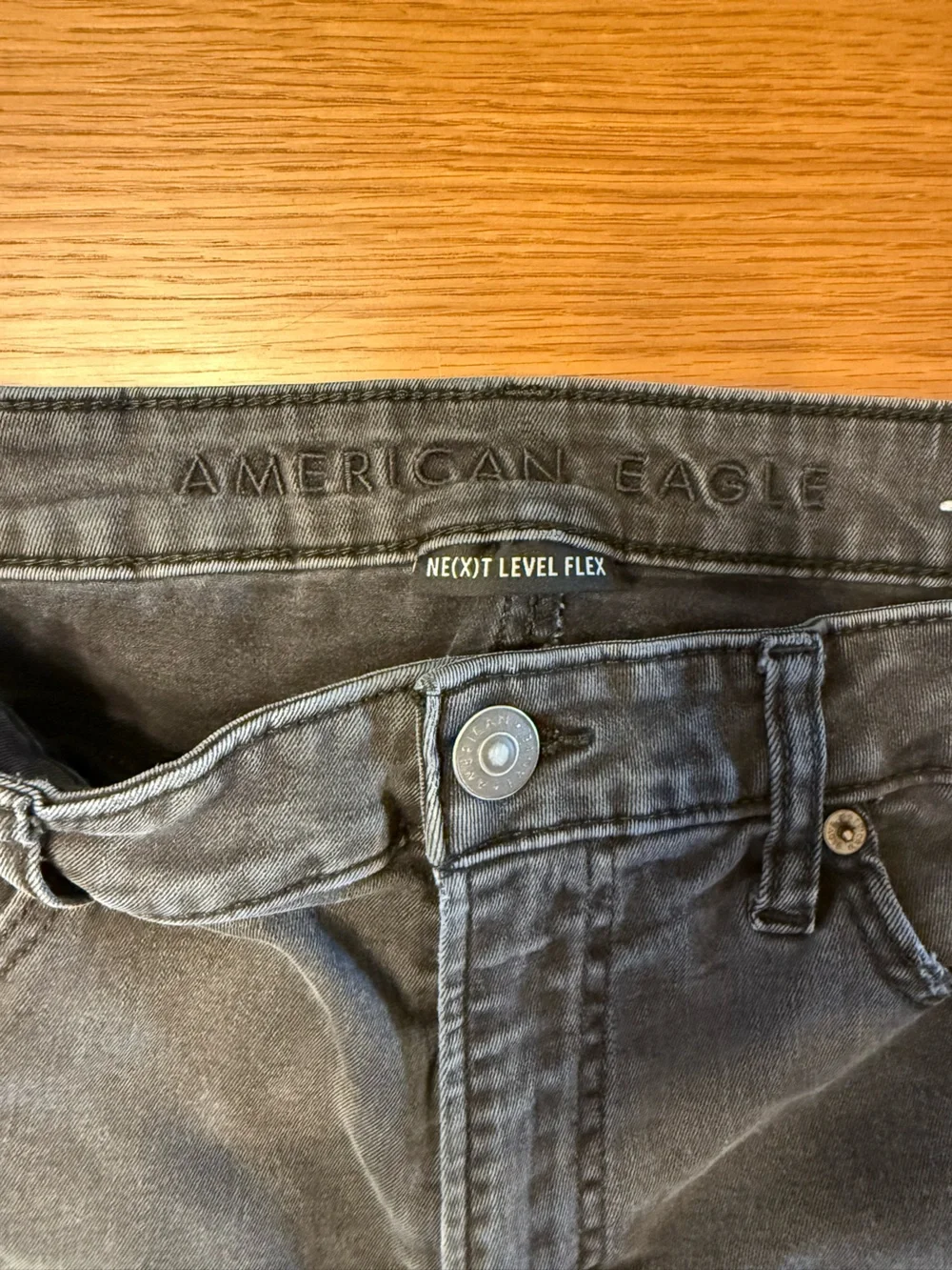 American Eagle Outfitters Men’s Skinny Jeans in Washed Black